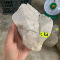 đá thạch anh thô tự nhiên thiên nhiên nguyên sinh(đá thật) nặng 900g(C50)