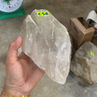đá thạch anh thô tự nhiên thiên nhiên nguyên sinh(đá thật) nặng 1.2kg(C56)