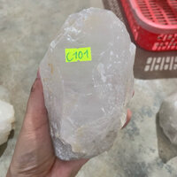 đá thạch anh thô tự nhiên thiên nhiên nguyên sinh(đá thật) nặng 1100g(C101)