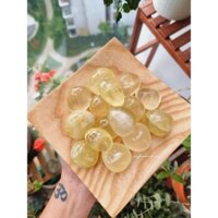 Đá thạch anh vàng tự nhiên (Citrine) dùng trong thanh tẩy bài Tarot, Reiki, phong thủy