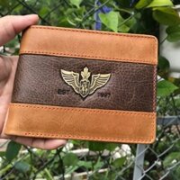 (Da thật) Bóp da bò thật 100% da sáp