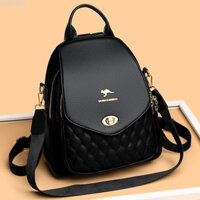 Da Thật Chính Hãng Da Bò Bên Ba Lô Túi Đeo Ngang Kangaroo Niche Ba Lô Nữ Thời Trang Mẹ Túi 2024 Phong Cách Mới Phù Hợp Với Ba Lô Du Lịch Giải Trí