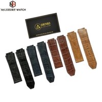 [DA THẬT ] Dây đồng hồ Hublot nam cao cấp thủ công size 42 - da cá sấu  19 x 25 x 22mm (tặng cây thây dây)