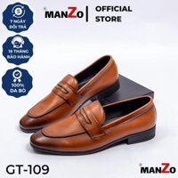 [Da Thật] Giày Tây Nam Cao Cấp MANZO - Giày Công Sở Tăng Chiều Cao 3cm - Bảo Hành 12 Tháng – GT 109 -HC()*