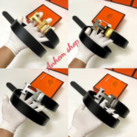 [Da thật] Thắt lưng nam mặt chữ H da thật/ Dây nịt nam nguyên miếng da thật