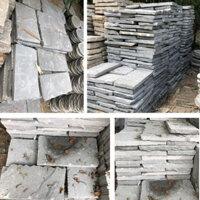 Đá thiên nhiên rải sân vườn, đá phiến cát kết 30x60x5cm, đá thớt khò mặt tiểu cảnh