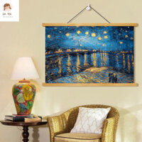 Da Tou-30*40cm/40*50cm-có khung-tranh tô màu cho bé--tranh tô màu--tranh tô màu số hoá -Van Gogh Dầu Vải Tranh ins Gió Đồng Hồ Đo Hộp Đục Lỗ Nhà Hàng Phòng Ngủ Nền Trang Trí Tường Chặn Tranh--tranh số--tô tranh theo số--tranh vẽ theo số-