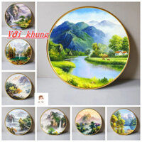 Da Tou-30cm/40cm- Với khung-tranh số hoá-Tranh Sơn Dầu Thủ Công Hình Phong Cảnh--tranh tô màu cho bé --tranh số hóa--tranh tô màu số hoá--tranh tô màu theo số--tranh số hoá--tô tranh theo số--tranh vẽ theo số--tranh tô số -