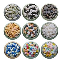 Đá Trắng Nhỏ Nhiều Màu Sắc Dùng Trang Trí Chậu Hoa / Bể Cá / Sông / Đá Cuội Cát
