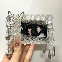 Đá Trong Suốt Thẻ Gạch Tự Làm Thành Phẩm uv Thẻ Epoxy Gạch Baroque Sỏi Bướm Thẻ Gạch Inch Tình Yêu Đậu Thẻ Gạch Trong Suốt #KZ0313#