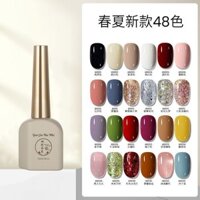 Đá Trong Suốt Trắng Màu Khỏa Thân Sơn Móng Tay Keo Mới Màu Trong Suốt Anh Đào Full Màu Sắc Phổ Biến Làm Móng Tay Quang Trị Liệu Keo