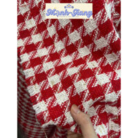 dạ tweed én đỏ