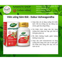 Dabur Ashwagandha - Viên Uống Sâm Đất Cải Thiện Sinh Lý Nam Nữ, Giảm Stress, Tăng Cường Sức Khỏe