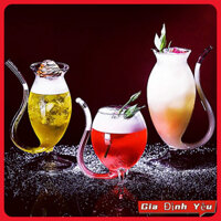[Đặc biệt cửa hàng mới] Cốc nước trái cây, cốc thủy tinh, cốc rượu vang đỏ có ống hút, cốc bia, cốc lớn trong suốt