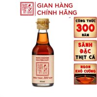 Đặc Sản Bình Thuận  - Nước Mắm Tĩn Mini Du Lịch 40N Đạm Tự Nhiên Chai Thủy Tinh 60Ml Nước MM Rin Nguyên Chất Truyền Thống Sạch Là Cốt Nhĩ Từ Cá Cơm Than Sánh Đặc Thịt Cá Không Chất Bảo Quản - Ocop 4 Sao