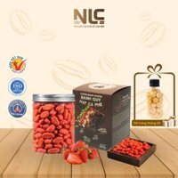 Đặc sản Đà Lạt Bánh quy hạt cà phê NLC vị dâu 530gr- Đồ ăn vặt thơm ngon và tốt cho sức khỏe