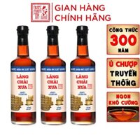 Đặc Sản Phan Thiết - Combo 3 Chai Nước Mắm Nhỉ Làng Chài Xưa Nhãn Xanh Xuất Khẩu, Nhãn Đỏ Đậm Đà, Nhãn Vàng Sánh Đặc 500MlChai Thủy Tinh - 03 Chai Nhãn Đỏ - 03 chai nhãn XANH