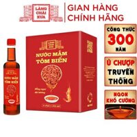 Đặc Sản Phan Thiết - Nước Mắm Tôm Biển Làng Chài Xưa 525MlChai Hồng Ngọc Đại Dương 300 Năm Truyền Thống