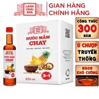 Đặc Sản Phan Thiết - Nước Mắm Chay 3 Trong 1 Làng Chài Xưa 01 Chai 525Ml Trái Thơm Nấm Ngọt Đậu Nành 300 Năm Truyền Thống