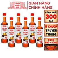 Đặc Sản Phan Thiết - Thùng 6 Chai Nước Mắm Chay 3 Trong 1 Làng Chài Xưa 525Ml Trái Thơm Nấm Ngọt Đậu Nành 300 Năm Truyền Thống
