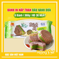 Đặc Sản Sóc Trăng - 6 Bánh Tròn Bánh In NêP Than Đậu Xanh Lá Dứa, Bánh In Sóc Trăng Tân Huê Viên