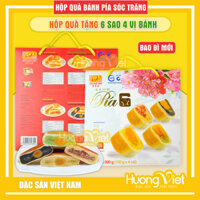 Đặc Sản Sóc Trăng - Hộp Quà Bánh Pía 6 Sao 4 Vị Tân Huê Viên, Bánh Pía Sóc Trăng Chính Hãng, Hộp Quà Tết 2022