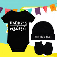 Daddy S mini Anakku Quần áo trẻ em Bộ quần áo trẻ sơ sinh Tên tùy chỉnh CDVR