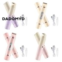 DADOMYD Dadomyd Bikini Tông Đơ, Máy cạo râu điện 2 trong 1 hai đầu, Máy cạo lông điện có thể sạc lại di động Mặt chân Nách Bikini