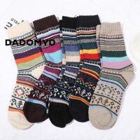 Dadomyd Tất Len Nam Nóng Giữ Nhiệt Quà Tặng Cho Nữ Đi Bộ Hike