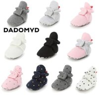 DADOMYD Trẻ Sơ Sinh Cũi Giày Sơ Sinh Cotton Thoải Mái Mềm Mại Cho Bé Tất Giày