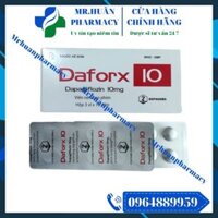 Daforx 10 (Hộp 3 vỉ x 10 viên) – Thuốc điều trị đái tháo đường tuýp 2, suy tim, bệnh thận mạn