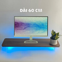 (Dài 60cm) Kệ Bo Góc Để Màn Hình Máy Tính Chân MICA Trong, Kệ Bo Góc Để Máy Tính Để Bàn Decor Bàn Làm Việc Cực Cool