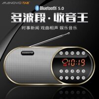 Đài Bán Dẫn FM, Máy Nghe Nhạc Đa Chức Năng Cho Người Già, Loa Mini Bluetooth, Loa Thẻ Có Thể Sạc Lại WXG3