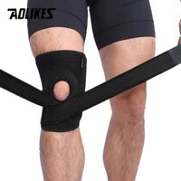 Đai bảo vệ đầu gối 4 lò xo trợ lực dây chằng AOLIKES A-7908 Sport Knee Pad - Black
