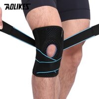 Đai bảo vệ đầu gối 4 lò xo trợ lực dây chằng AOLIKES A-7908 Sport Knee Pad - Blue