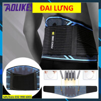 Đai bảo vệ lưng cao cấp Aolikes 7982 Đai lưng gym bảo vệ cột sống Thoát vị đĩa đệm ddc11