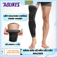 Đai bó gối dài thể thao bảo vệ khớp gối Aolikes7060 siêu đàn hồi, ôm chân, thoáng khí, thoải mái