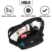 Đai chạy bộ HIER Utility Running Belt Bag đựng bình nước điện thoại chống nước 2 ngăn túi bao tử đeo chéo đeo hông