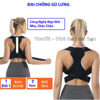 Đai Chống Gù lưng Nẹp Sắt Cao Cấp Tích Hợp Đệm Nách Giảm Đau