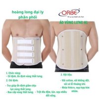 Đai Cố Định Cột Sống Lưng ORBE - Áo Vùng Lưng H1 ORBE - Giúp Hỗ Trợ Ổn Định Vùng Thắt Lưng Sau Chấn Thương.