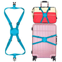 Đai cố định hành lý du lịch, đai khóa chéo, đai chống nổ cho vali, đai siết chặt cho xe đẩy, dây móc ngoài