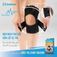 Đai CỐ ĐỊNH KHỚP GỐI Bonbone NHẬT BẢN Thin PF Cross Belt cố định cơ, bảo vệ giảm rung và giãn khớp gối - Made in Japan