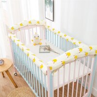 Dải cotton chống va chạm cho nôi, trẻ sơ sinh có thể cắn và nối Dải bảo vệ hàng rào đầu giường, bao quanh giường bằng vả