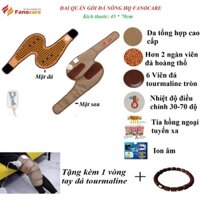 Đai đá nóng quấn/bó gối HQ Fanocare hàng ngàn viên đá nano hoàng thổ giảm đau gối, đau khớp gối