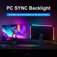 Dải đèn đồng bộ màn hình máy tính RGB ngâm, Đèn bật đèn nền PC màu mơ ước cho phòng trò chơi