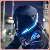 Dải đèn LED Gắn Nón Bảo Hiểm Ánh Sáng Đẹp Thể Hiện Cá Tính Motor EL-Cold Helmet Night ⚜️TTHome⚜️