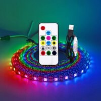 Dải Đèn LED Usb WS2812B RGB Tự Dính Điều Khiển Nước Nhiều Màu Sắc DC5V 1 / 2 / 3 / 4 / 5M