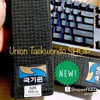 Đai Đen Taekwondo Kukkiwon 1 Vòng Chính Hãng x UnionTaekwondoSHOP