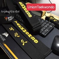 Đai Đen Taekwondo Thêu Sẵn x UnionTaekwondoSHOP Black Belt