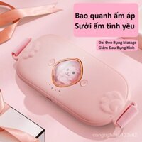 Đai Đeo Bụng Massge Giảm Đau Bụng Kinh.